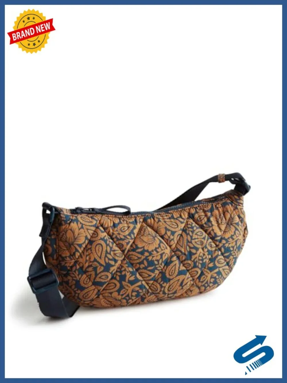 Recycled Nylon Lightweight Sling Crossbody Bag Adjustable Strap